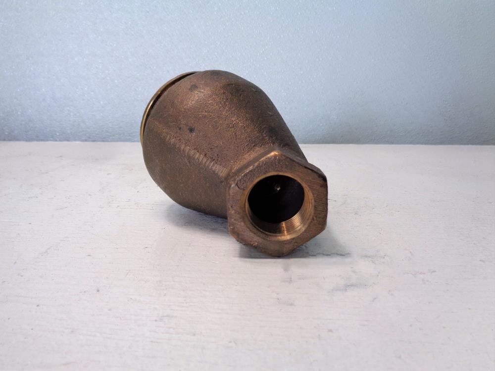 Nicholson 1" NPT Y-Pattern Piston Check Valve, Bronze, AHV51